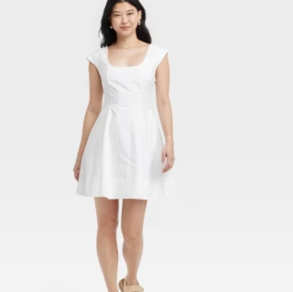 A New Day Ruffle Mini A-line Dress Sz 10